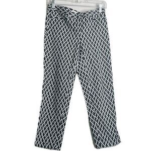 Laundry by Shelly Siegel women’s size 2 cropped chain printed straight pants